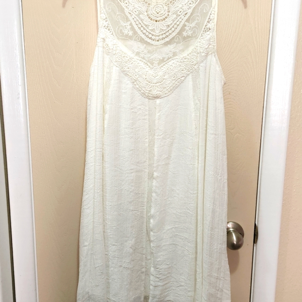 Pretty white dress.